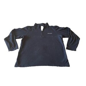 COLUMBIA Omni-Wick 1/4 Zip Blue Size Large